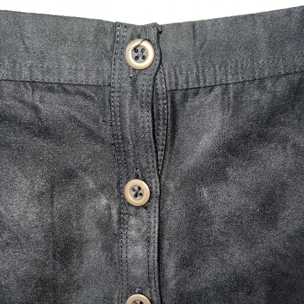 Hollister Suede Like Black Mini Skirt